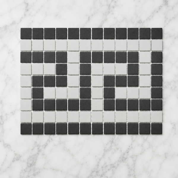 Unglazed porcelain rectangle mosaic tiles